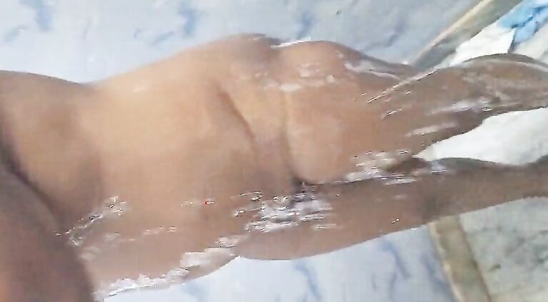 Hot wife bath time in shower