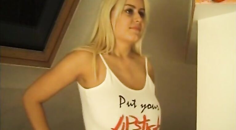 Magdalena's first porn is an exhibitionist street whore who