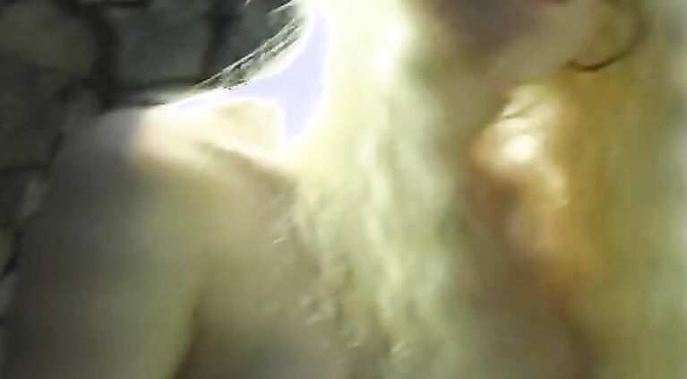 I let Sandra taste my cock, a blonde who loves masturbation