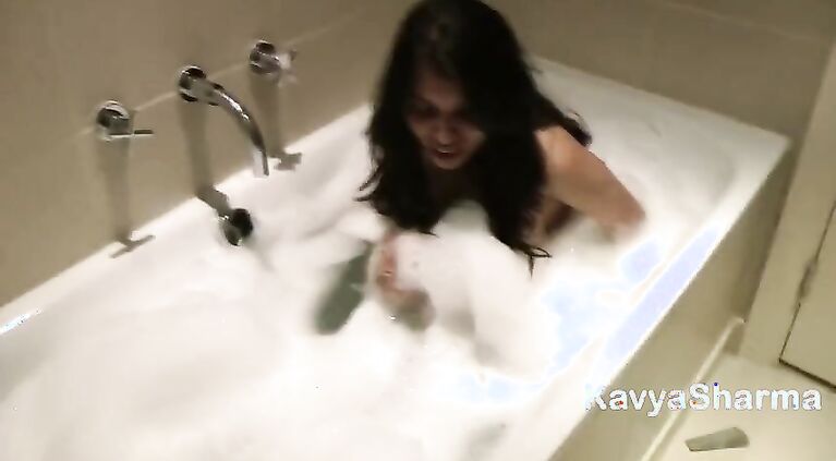 Indian Girl Bathing Infront of Lover