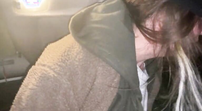 Cracky gets her nasty pussy out for a lift home