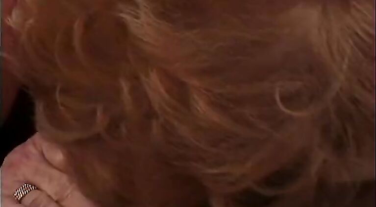 Old freckly redhead has steamy sex with neighbor