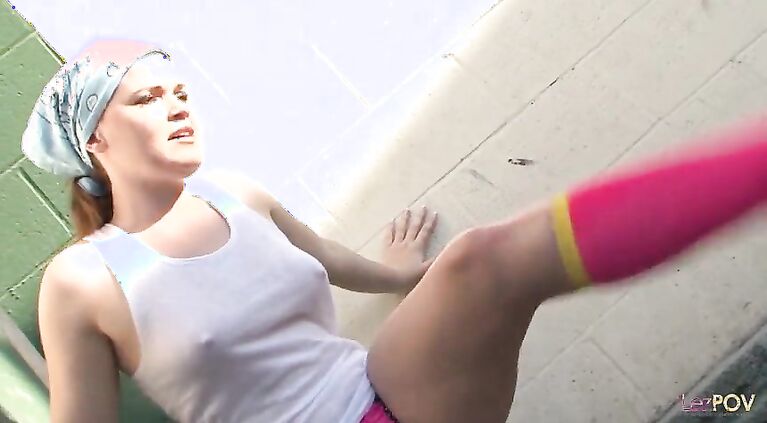 Butch blonde car mechanic teacher her lesbian apprentice how to fix cars and eat pussy