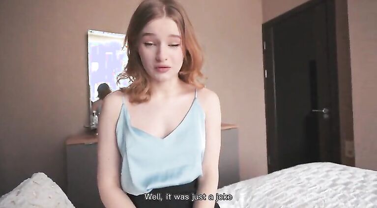 Stepsister Got Sperm on Her Pussy in the Truth or Dare Game