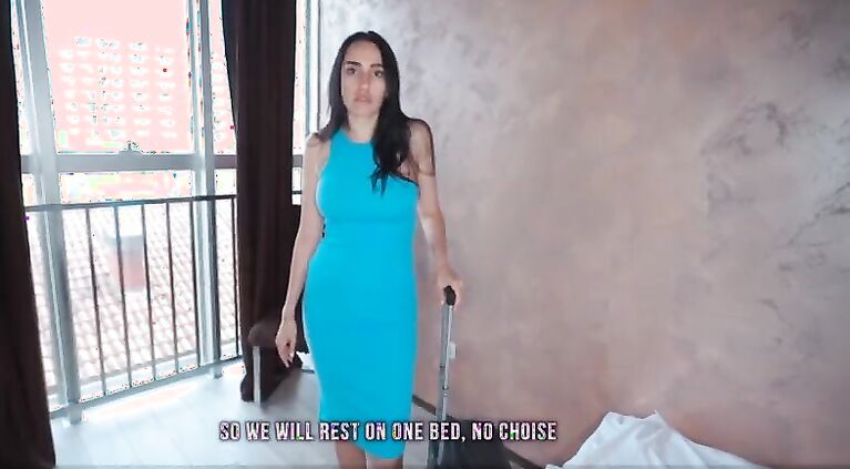 DAY 1-3 Stepmom share bed with stepson at holiday. Surprise fuck with cum in pussy and mouth