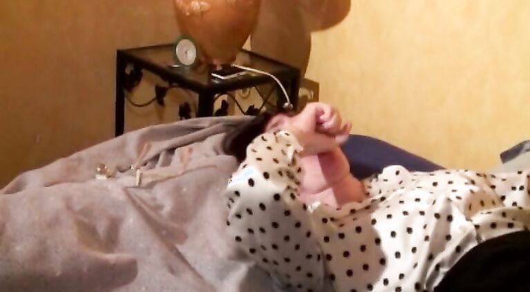 French chick with dark hair making a dude cum like never before