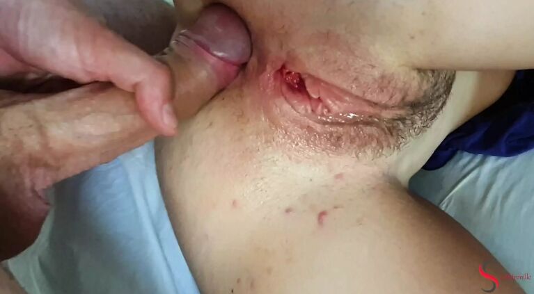 French amateur wife fucks her stepson - homemade anal sex