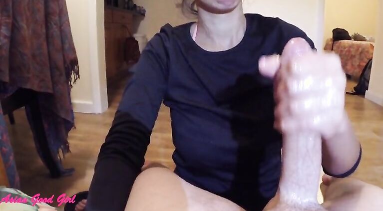 I tease his cock and ruin his orgasm with post cum play