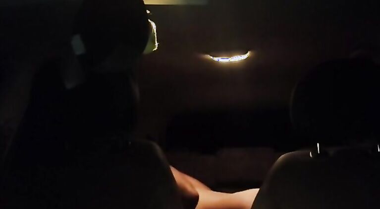 naughty wife got teased by the negao in the car